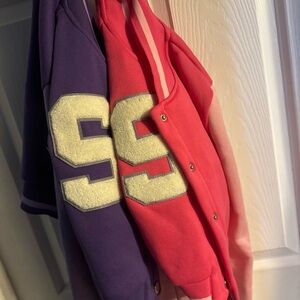 womens Colorful Varsity Jacket